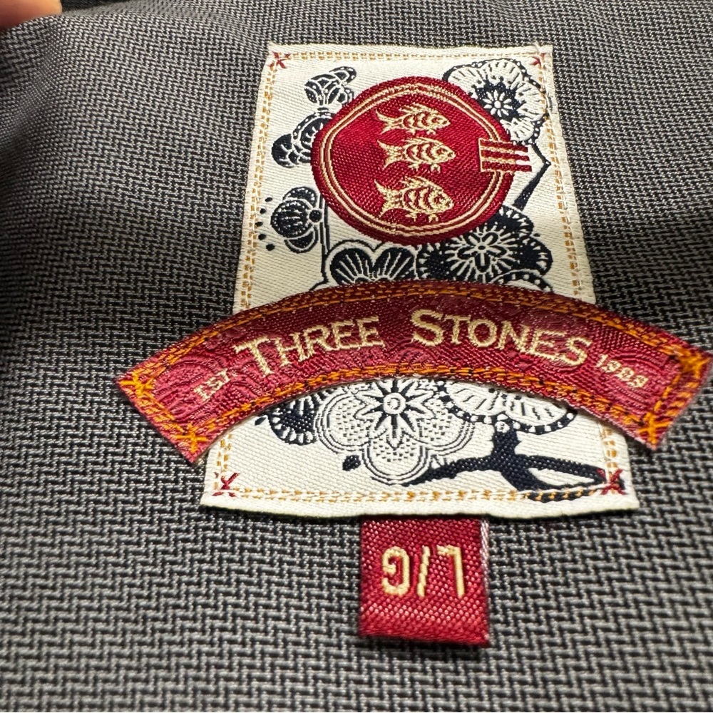 Three Stones Grey Spring/Fall Jacket Size L - Picture 5 of 13
